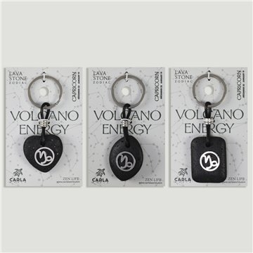 Llavero acero. 82. Lava. Signo Capricornio