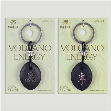 Llavero acero. 97. Lava. Oval