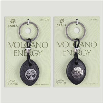 Llavero acero. 98. Lava. Oval