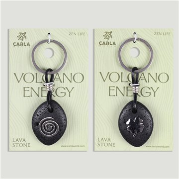 Llavero acero. 99. Lava. Oval