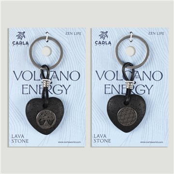 Llavero acero. 103. Lava. Corazón