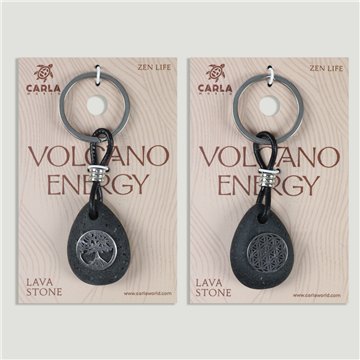 Llavero acero. 106. Lava. Gota