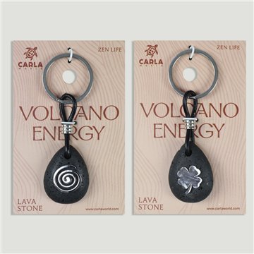 Llavero acero. 107. Lava. Gota