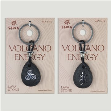 Llavero acero. 108. Lava. Gota