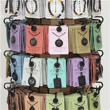 VOLCANO JEWELS. Expositor con 648 piezas