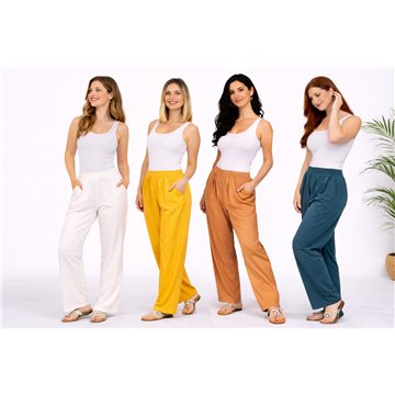 Calças compridas de rayon. S/M L/XL 4 cores