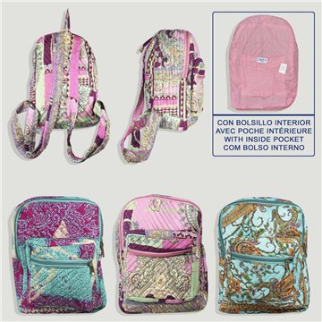 Sac à dos ENFANT polyester. Modèles assortis. 20x30x8cm