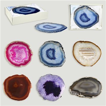 Ágata fina. Colores surtidos. 12x12cm aprox