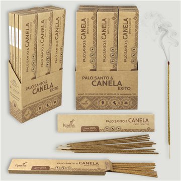 Pack Incienso Ispalla. Palo Santo + Canela. Caja 10 stickers