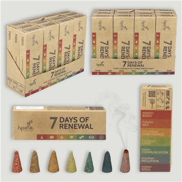 Pack Incienso Ispalla. Renovación. Caja 7 conos