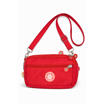 Petit sac polyester 12x18cm - Couleur : Rouge