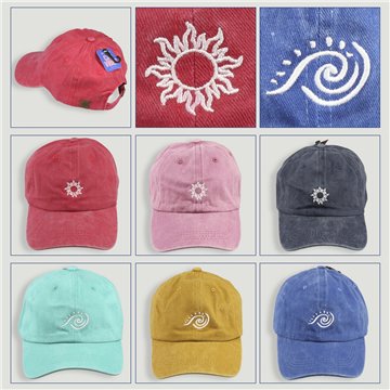 Cap. 21. 100% cotton. Sun/Wave