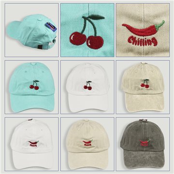 Gorra. 24. Algodón 100%. Chilling/Cereza
