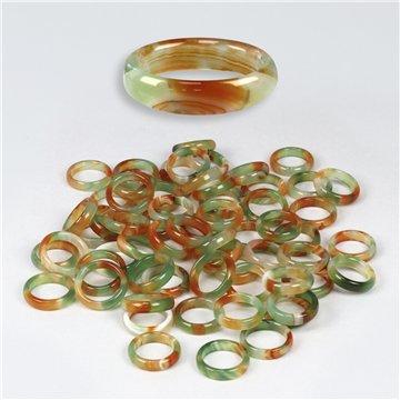 Anel liso Ágata. 04. Floresta