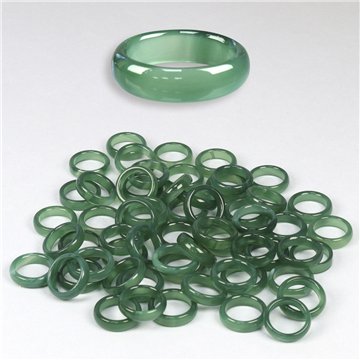 Anel liso Ágata. 07. Verde