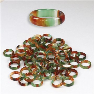 Anel liso Ágata. 11. Terra