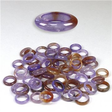 Anel liso Ágata. 12. Lavanda