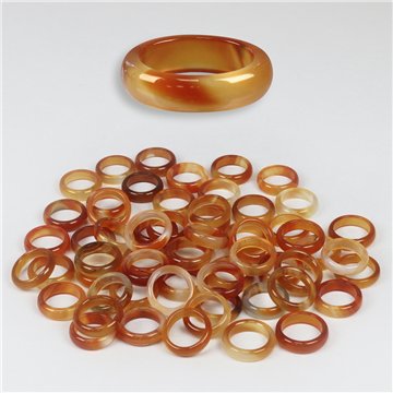 Anel liso Ágata. 13. Champanhe