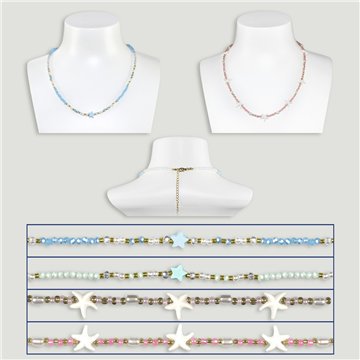 Collar cierre acero. 01. Estrella