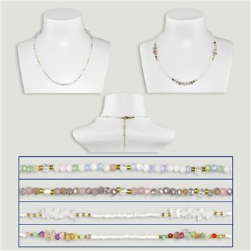 Collar cierre acero. 03. Chip y bola