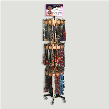 ETHNIC WORLD. Display with 288 pieces