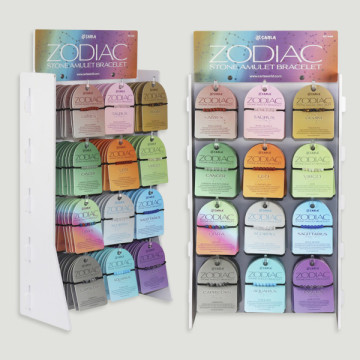 ZODIAC STONE BRACELET. 7 bead bracelets. 144 pcs