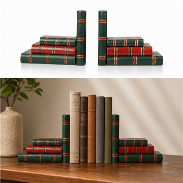 Wooden bookend. Books model. 20x24cm