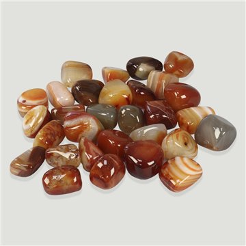 Tumbled stone. Banded Carnelian. approx. 3-4cm