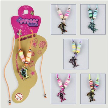 Chevillière ajustable. 91. Tortue. Couleurs assorties