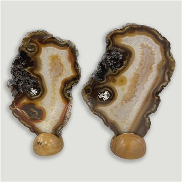 Ágata fina Natural Extra. 18x12cm aprox