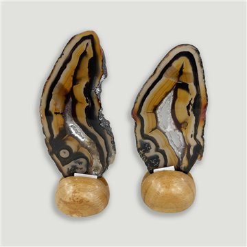 Ágata fina Natural Extra. 13x5,5cm aprox