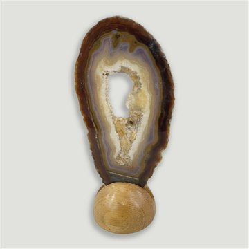 Ágata fina Natural Extra. 13x6,5cm aprox