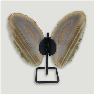 Papillon Agate. 16,5x14cm env. 0,286kgs.