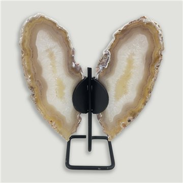 Papillon Agate. 17x13cm env. 0,336kgs.