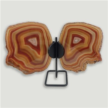 Mariposa Ágata. 16x20cm aprox. 0,422kgs. 