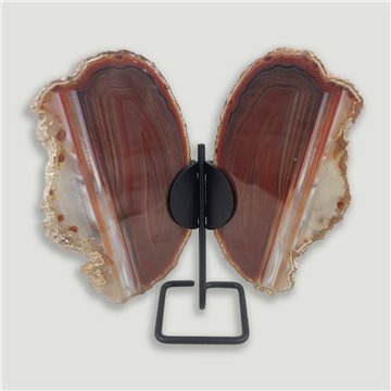 Mariposa Ágata. 17x15,5cm aprox. 0,364kgs. 