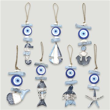 Turkish Eye wooden mobile mini nautical models 20-30cm