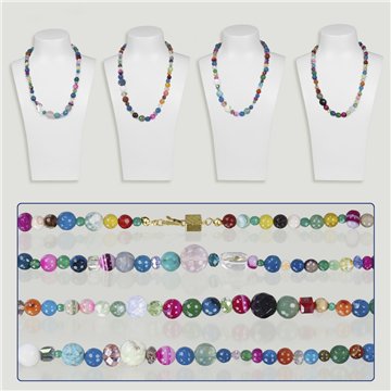 Collier. Multiverse. Minéraux assortis