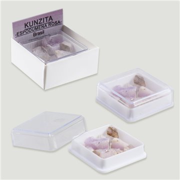 Boîte 4x4 - Kunzite (Spodumène rose) - Brésil