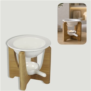 Wood burner + ceramic bowl 11x12cm