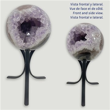 Bola Geoda Amatista. 2,445kg. 12cm. aprox. 