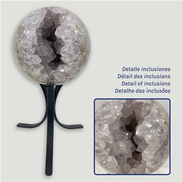 Bola Geoda Amatista. 2,452kg. 12cm. aprox. 