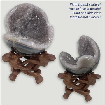 Bola Geoda Amatista. 1,49kg. 11,5cm. aprox. 
