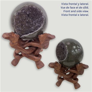 Bola Geoda Amatista. 1,262kg. 10cm. aprox. 