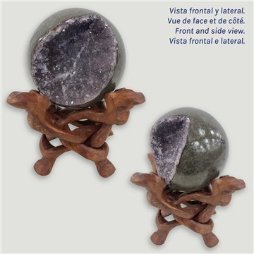 Bola Geoda Amatista. 1,368kg. 10,5cm. aprox. 