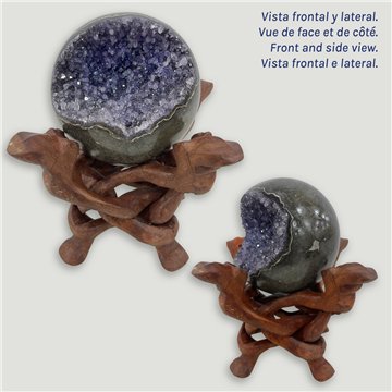 Bola Geoda Amatista. 1,018kg. 9,5cm. aprox. 