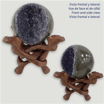 Bola Geoda Amatista. 1,126kg. 10,2cm. aprox. 