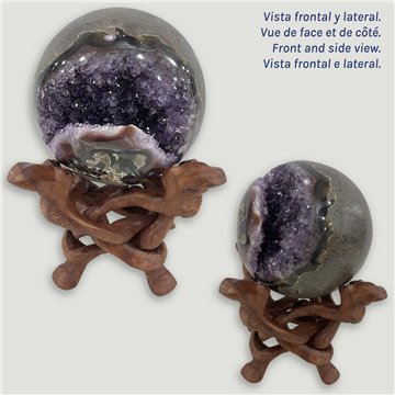 Bola Geoda Amatista. 1,912kg. 11cm. aprox. 
