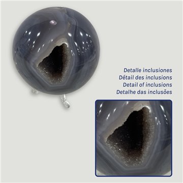 Bola Geoda Amatista. 0,972kg. 9,2cm. aprox. 