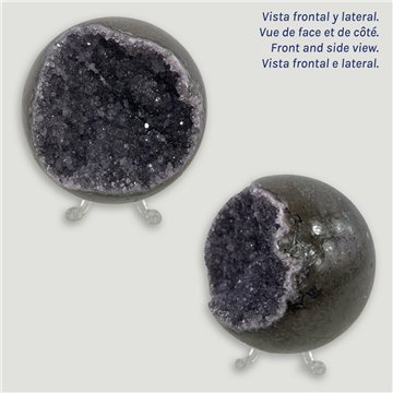 Bola Geoda Amatista. 0,862kg. 9cm. aprox. 